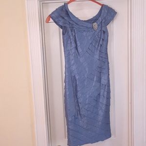 Blue/ silver cocktail dress
